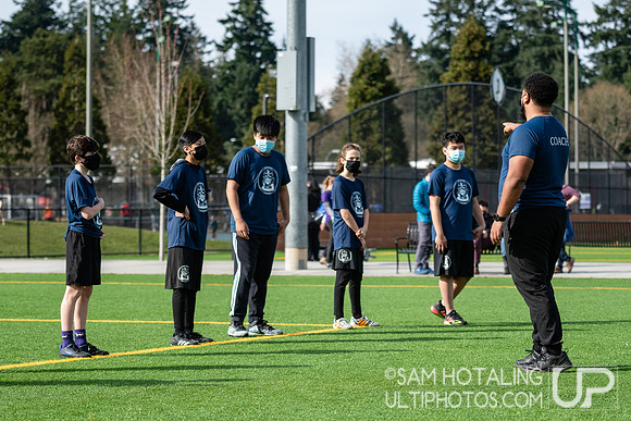 Youth ultimate frisbee at Seven Hills Invite