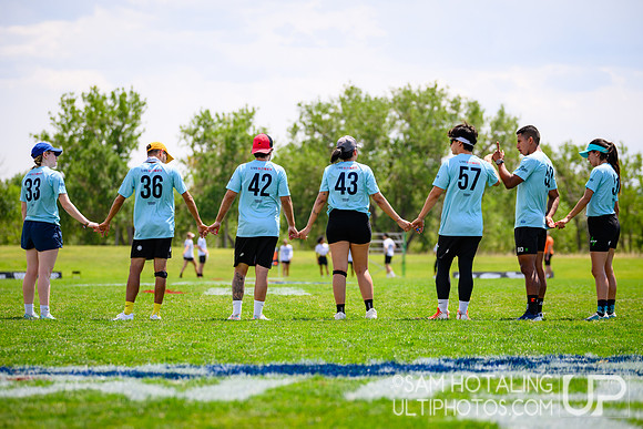 Mixed pool play during International Club Championships at Aurora Sports Park