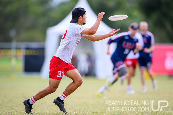 Open quarterfinals during World Ultimate Championships at Runaway Bay Sports Precinct