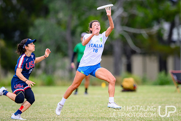 Mixed quarterfinals during World Ultimate Championships at Runaway Bay Sports Precinct