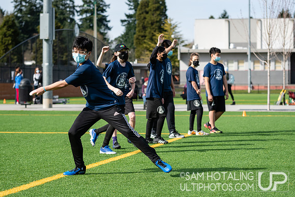 Youth ultimate frisbee at Seven Hills Invite