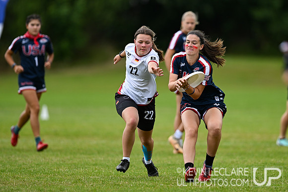 USA vs Germany U20 Women's - WJUC Monday Round 3
