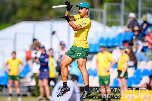 Mixed semifinals during World Ultimate Championships at Runaway Bay Sports Precinct