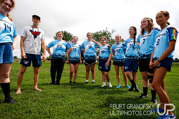 USA Ultimate YCC 2022 -- U20 Girls Sat Action