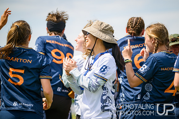 Stanford Superfly vs Carleton College-Syzygy in quarterfinals at USAU D-I College Championships