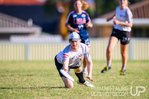 Mixed pool play during World Ultimate Championships at Runaway Bay Sports Precinct