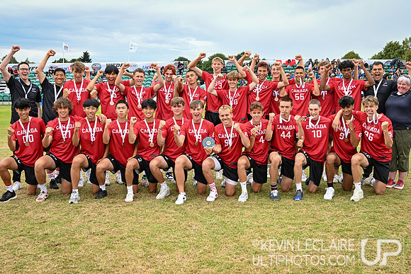 Canada U20 Open Bronze Medal Team Photo - WJUC Saturday