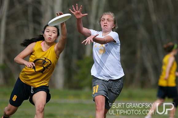 Sunday Action, Girls -- USAU 2014 HS Northeastern Championships