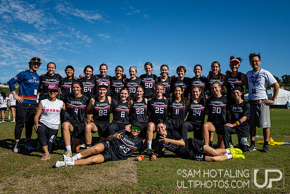 Scandal Team Photo - USA Ultimate Club Champs 2022