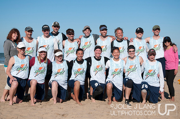 Charge! Team Photo - Mixed Masters - USA Ultimate Beach Championships 2015
