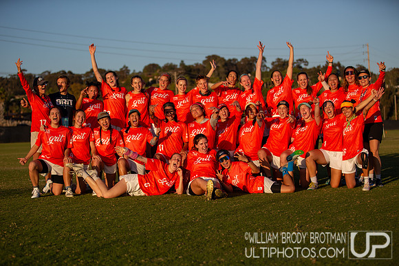 Grit team photo, Day 1 of the 2025 USA Ultimate Club Nationals