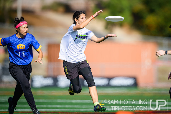 Brute Squad vs Fury in finals at USAU Club Championships, Canyon Crest High School