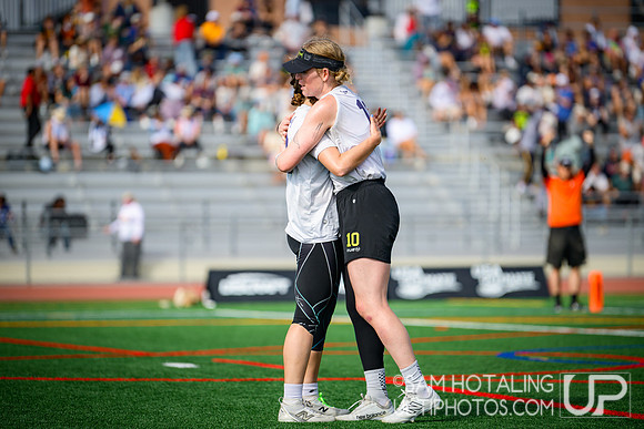 Brute Squad vs Fury in finals at USAU Club Championships, Canyon Crest High School