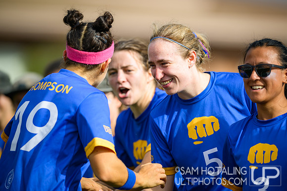 Brute Squad vs Fury in finals at USAU Club Championships, Canyon Crest High School