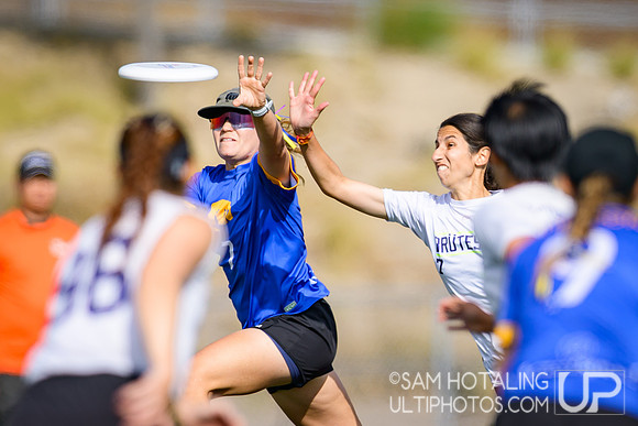 Brute Squad vs Fury in finals at USAU Club Championships, Canyon Crest High School
