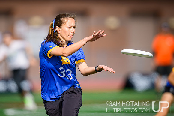 Brute Squad vs Fury in finals at USAU Club Championships, Canyon Crest High School