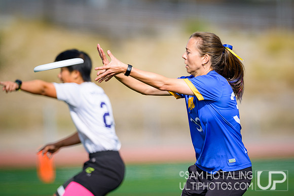 Brute Squad vs Fury in finals at USAU Club Championships, Canyon Crest High School