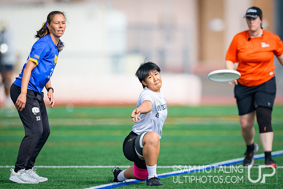Brute Squad vs Fury in finals at USAU Club Championships, Canyon Crest High School