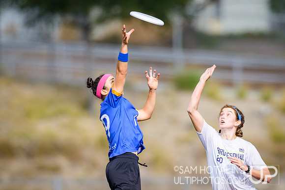 Brute Squad vs Fury in finals at USAU Club Championships, Canyon Crest High School