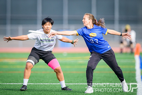 Brute Squad vs Fury in finals at USAU Club Championships, Canyon Crest High School