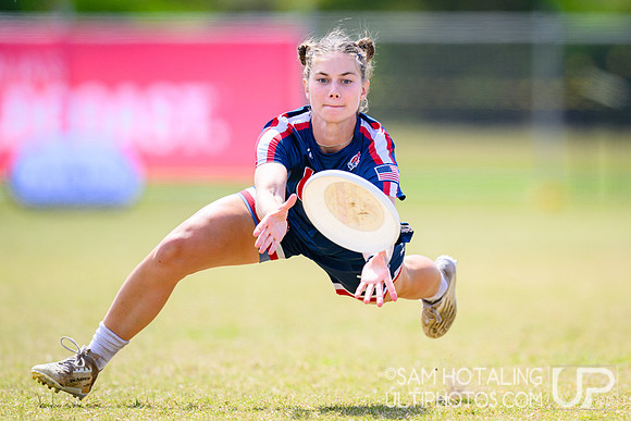 Women’s semifinals during World Ultimate Championships at Runaway Bay Precinct