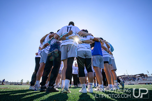 Hybrid vs XIST in finals at USAU Club Championships, Canyon Crest High School
