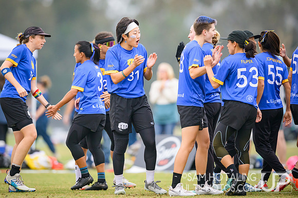 Fury vs Molly Brown in semifinals at USAU Club Championships, Surf Cup Sports Park