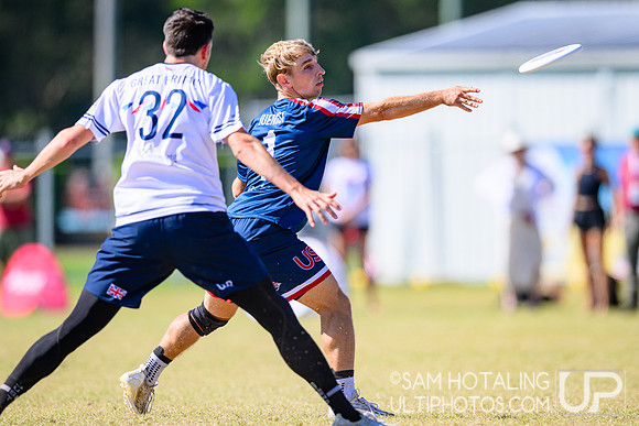 Men’s semifinals during World Ultimate Championships at Runaway Bay Sports Precinct