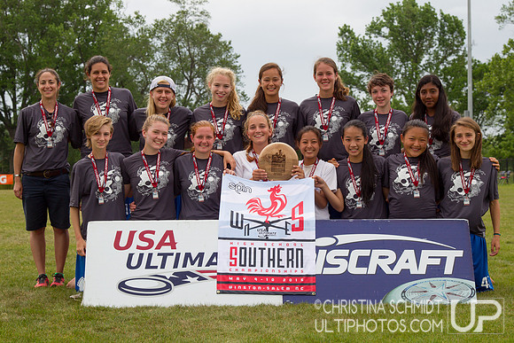 USAU Southern HS Regional Championships 2015 - Sunday