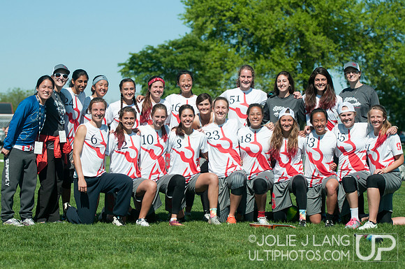 Stanford Superfly Team Photo - USAU DI College Championships 2015