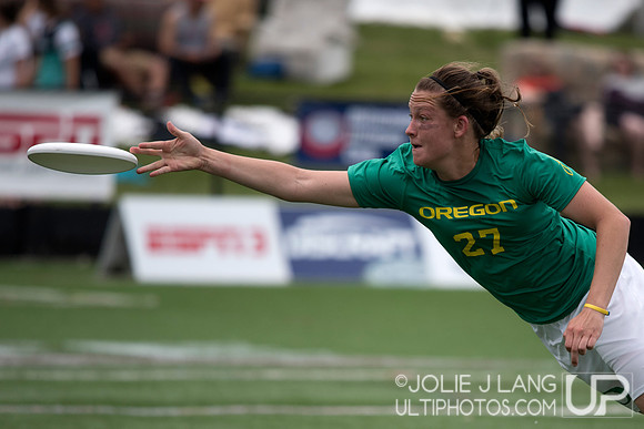 Oregon Fugue vs Stanford Superfly Women's Final - USAU DI Colleg