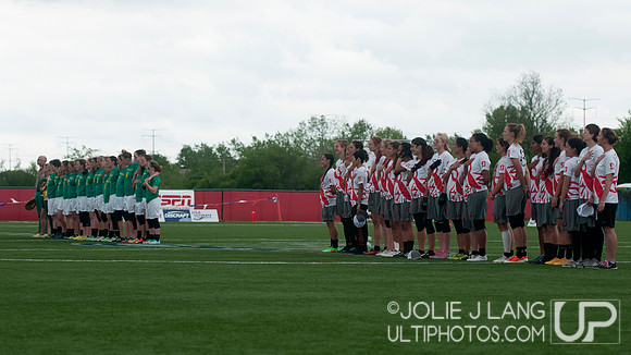 Oregon Fugue vs Stanford Superfly Women's Final - USAU DI Colleg