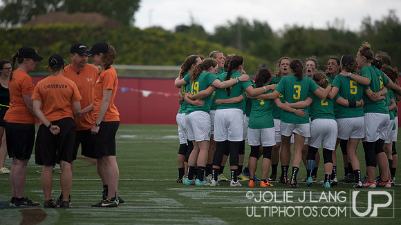 Oregon Fugue vs Stanford Superfly Women's Final - USAU DI Colleg