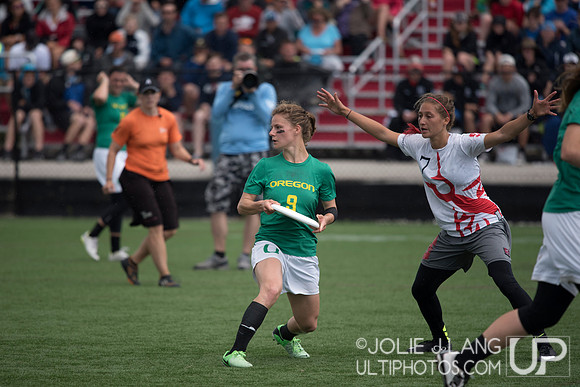 Oregon Fugue vs Stanford Superfly Women's Final - USAU DI Colleg