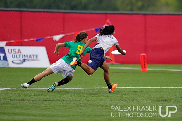 Women's Semi I - Oregon vs BC - 2015 USAU DI College Championships