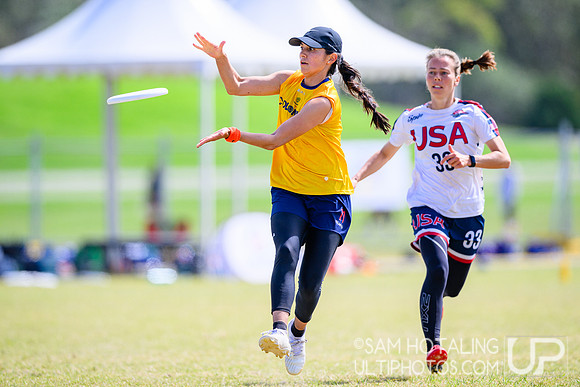 Women’s power-pools during World Ultimate Championships at Runaway Bay Sports Precinct