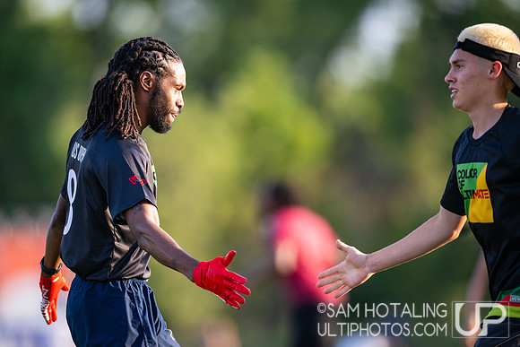 Color of Ultimate pickup showcase game at International Club Championships at Aurora Sports Park