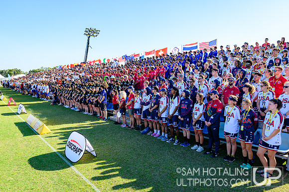 Opening ceremony during World Ultimate Championships at Runaway Bay Precinct