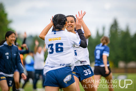 Pool play at USAU D-I College Championships
