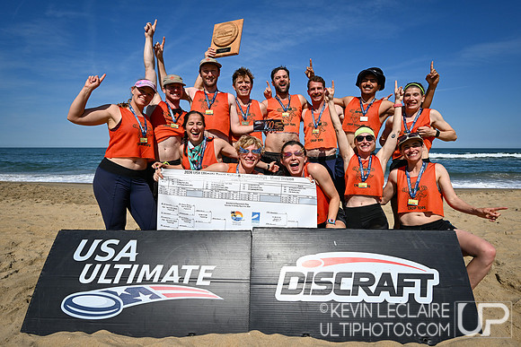 Amherst Crop Tops Mixed 2nd Place Team Photo - 2026 USA Ultimate