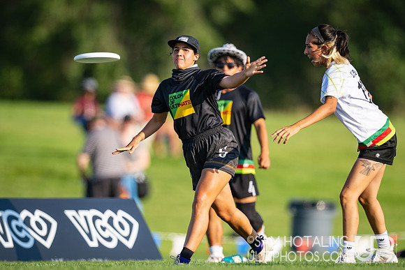 Color of Ultimate pickup showcase game at International Club Championships at Aurora Sports Park