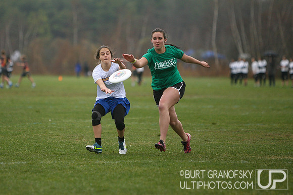 Saturday Action, Girls -- USAU 2014 HS Northeastern Championships