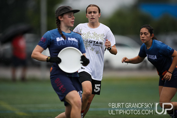 USA Ultimate YCC 2022 -- U17 Girls Sat Action