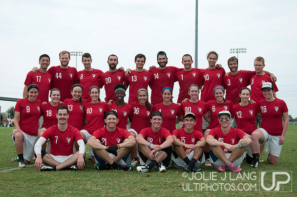 AMP Team Photo  - USAU Club Nationals 2015