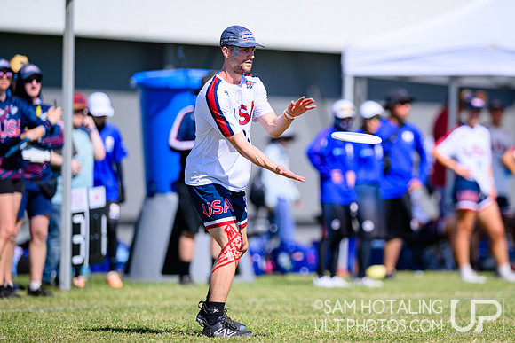 Mixed pool play during World Ultimate Championships at Runaway Bay Sports Precinct