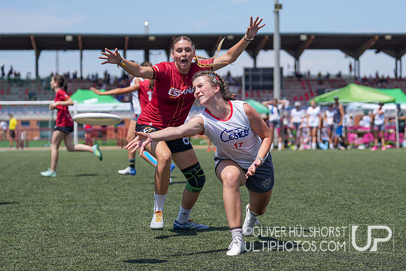 U20 World Junior Ultimate Championships in Logroño, Spain, July 11-18.