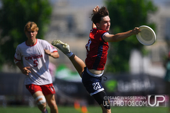U20 World Junior Ultimate Championships in Logroño, Spain, July 11-18.