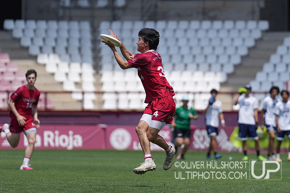 U20 World Junior Ultimate Championships in Logroño, Spain, July 11-18.