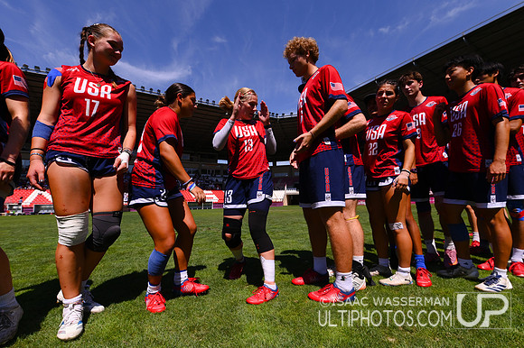 U20 World Junior Ultimate Championships in Logroño, Spain, July 11-18.