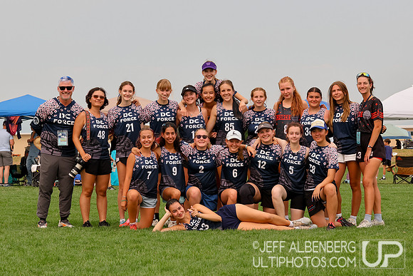 DC Force Team Photo -- 2026 USA Ultimate Youth Club Championship